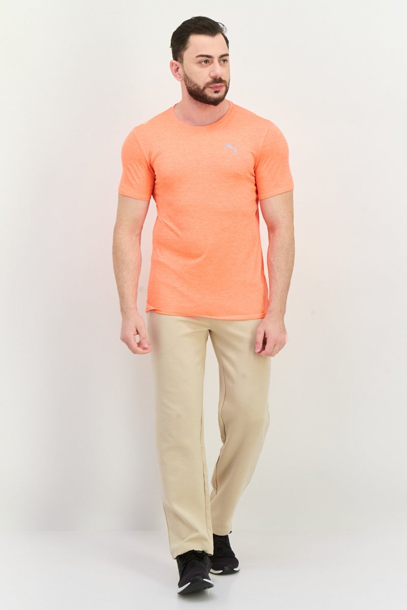 PUMA تي شيرت رياضي للرجال بأكمام قصيرة مناسب للجري، برتقالي - Image 4